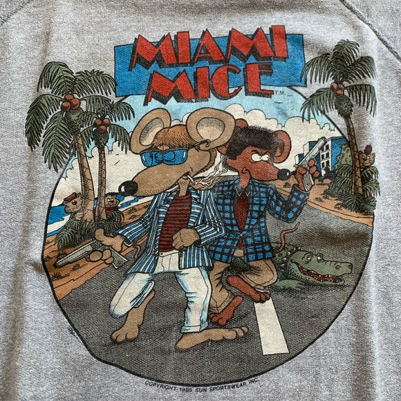 Vintage 1985 Miami Mice Sweatshirt - Picture 2 of 14